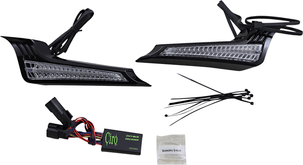 Ciro 40023 Filler Panel Lights - Black - sxspowersports