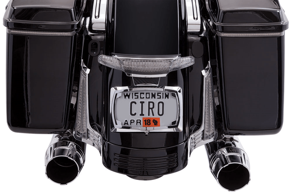 Ciro 40053 Tail Light and License Plate Mount - Chrome - sxspowersports