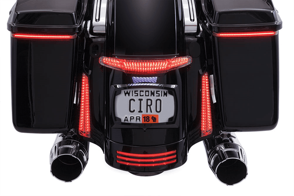 Ciro 40054 Tail Light and License Plate Mounts - Black - sxspowersports