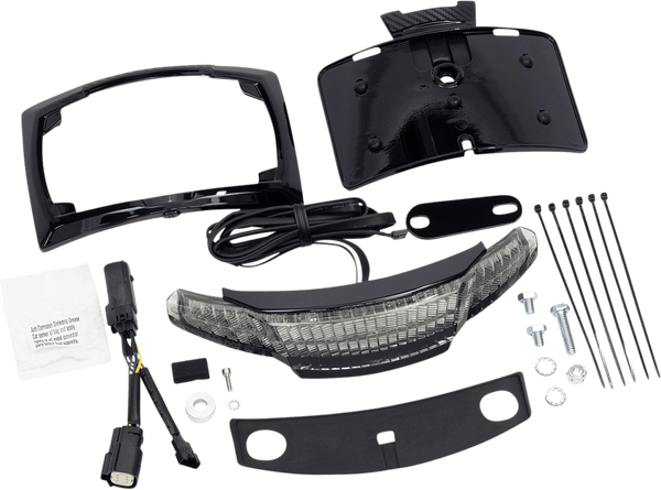Ciro 40054 Tail Light and License Plate Mounts - Black - sxspowersports