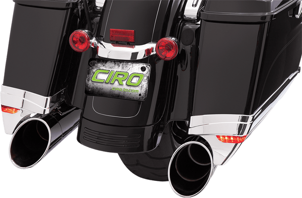 Ciro 40102 Saddlebag Extensions - Chrome - sxspowersports