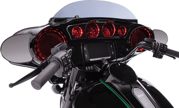 Ciro 42100 Chrome Front Speaker Accents with LED Lights - sxspowersports