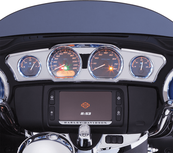 Ciro 42200 Chrome Dash Accent with LEDs - sxspowersports
