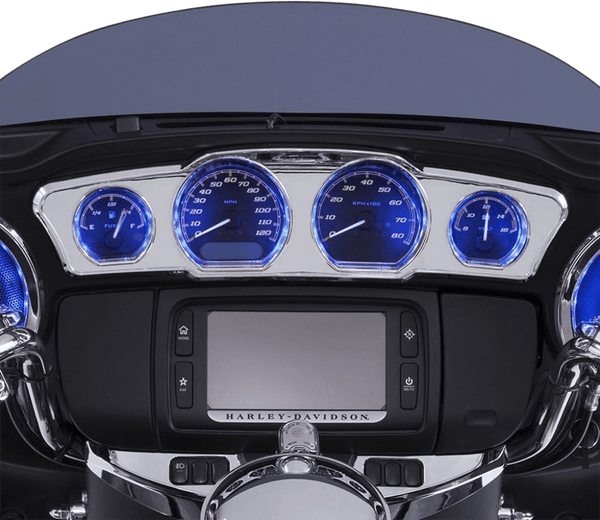 Ciro 42200 Chrome Dash Accent with LEDs - sxspowersports