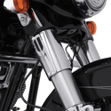 Ciro 43011 Upper Fork Tin Accents - Gloss Black - sxspowersports