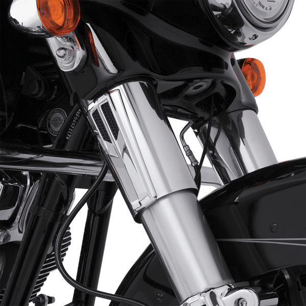 Ciro 43011 Upper Fork Tin Accents - Gloss Black - sxspowersports