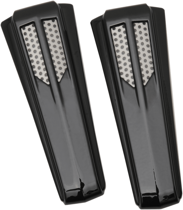 Ciro 43011 Upper Fork Tin Accents - Gloss Black - sxspowersports