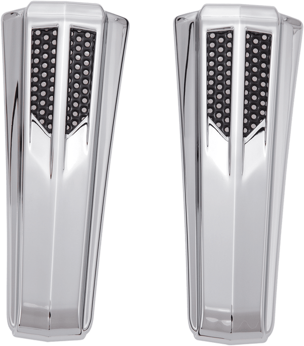 Ciro 43011 Upper Fork Tin Accents - Gloss Black - sxspowersports