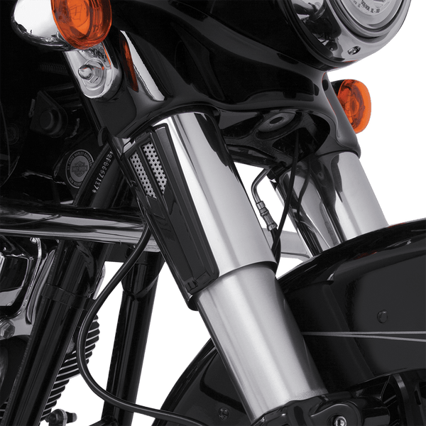 Ciro 43011 Upper Fork Tin Accents - Gloss Black - sxspowersports
