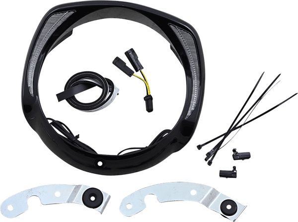 Ciro 45201 Headlight Bezel - Black - sxspowersports