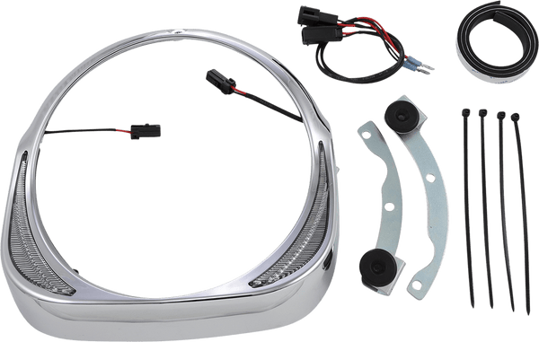 Ciro 45210 Headlight Bezel - Chrome - sxspowersports