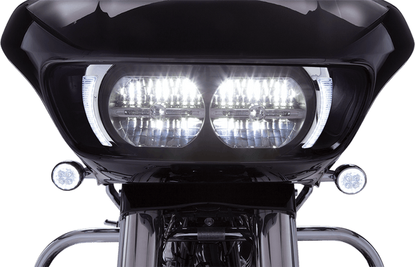 Ciro 45250 Fang Headlight Bezel - Chrome - sxspowersports