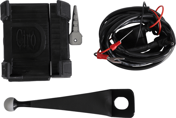 Ciro 50217 Smartphone Holder w/ Charger with Fairing Mount - Black - sxspowersports