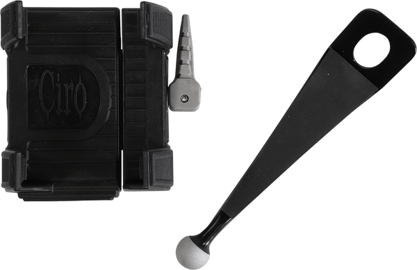 Ciro 50317 Smartphone Holder without Charger with Fairing Mount - Black - sxspowersports