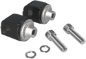 Ciro 60015 Footrest Adapters - Chrome - sxspowersports