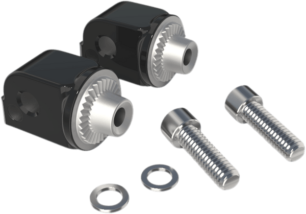 Ciro 60015 Footrest Adapters - Chrome - sxspowersports
