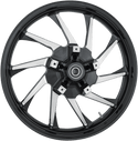 Coastal Moto 3D-HUR213BC07 Precision Cast Hurricane Custom 3D Front Wheel - 21in. x 3.5in. - Black - sxspowersports