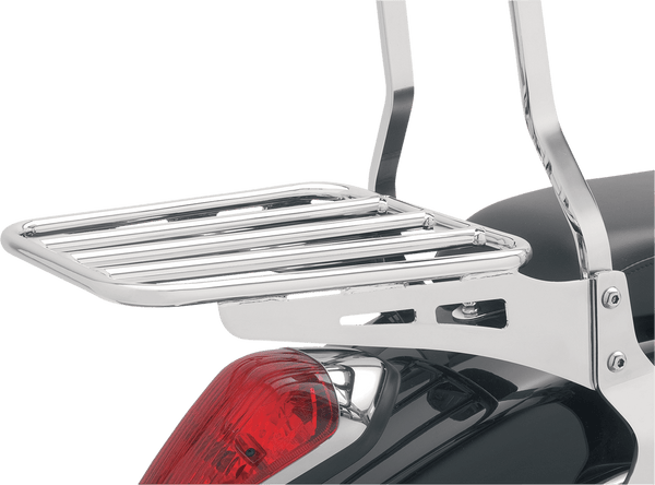 Cobra 02-3500 Tube-Style Luggage Rack for Cobra Sissy Bar - Universal - Chrome - sxspowersports