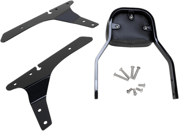 Cobra 602-1103B Mini Square Sissy Bar - Black Powder-Coated - sxspowersports