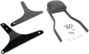 Cobra 602-1201B Short Square Sissy Bar - Black Powder-Coated - sxspowersports
