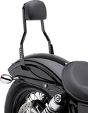 Cobra 602-1203B Short Square Sissy Bar - Black Powder-Coated - sxspowersports
