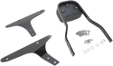 Cobra 602-1204B Short Square Sissy Bar - Black Powder-Coated - sxspowersports