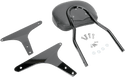 Cobra 602-1251B Short Round Sissy Bar - Black Powder-Coated - sxspowersports