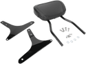 Cobra 602-1251B Short Round Sissy Bar - Black Powder-Coated - sxspowersports