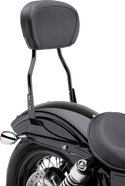 Cobra 602-1253B Short Round Sissy Bar - Black Powder-Coated - sxspowersports