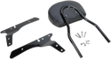 Cobra 602-1253B Short Round Sissy Bar - Black Powder-Coated - sxspowersports