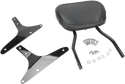 Cobra 602-1254B Short Round Sissy Bar - Black Powder-Coated - sxspowersports