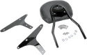 Cobra 602-1254B Short Round Sissy Bar - Black Powder-Coated - sxspowersports