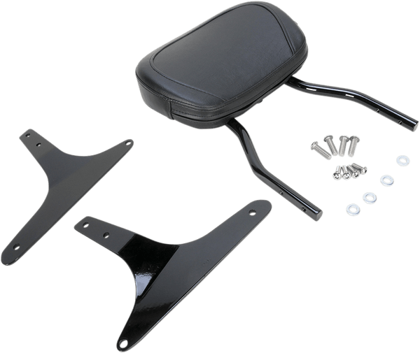 Cobra 602-1301B Standard Round Sissy Bar - Black Powder-Coated - sxspowersports