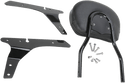 Cobra 602-1303B Standard Round Sissy Bar - Black Powder-Coated - sxspowersports