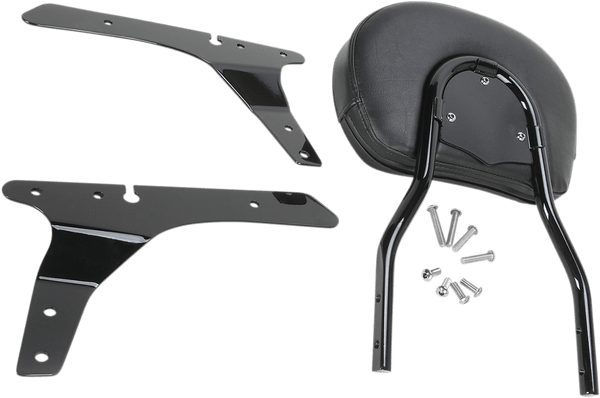 Cobra 602-1303B Standard Round Sissy Bar - Black Powder-Coated - sxspowersports