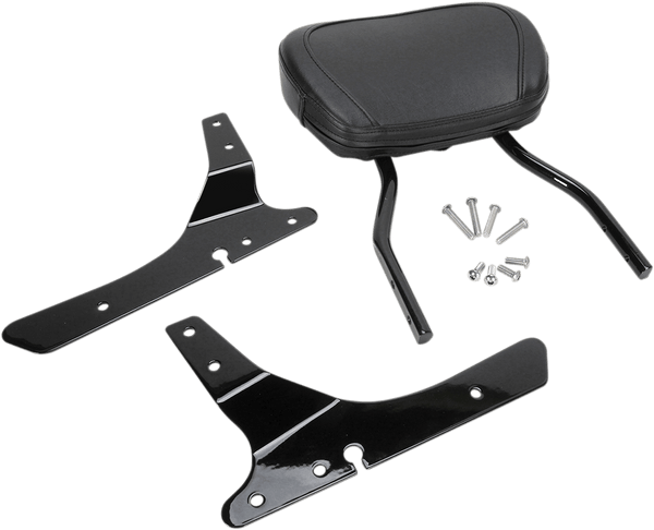 Cobra 602-1303B Standard Round Sissy Bar - Black Powder-Coated - sxspowersports