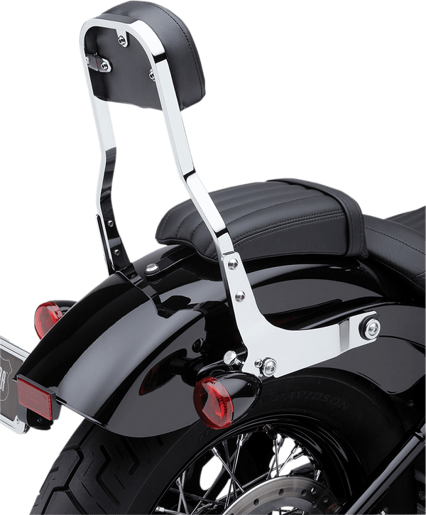 Cobra 602-2042 Short Detachable Backrest - Chrome - sxspowersports