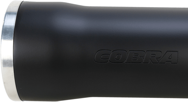 Cobra 6051B 3in. Slip-On Muffler with RacePro Tips - Black - sxspowersports