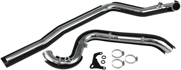 Cobra 6251RB True Dual Head Pipes - Black - sxspowersports
