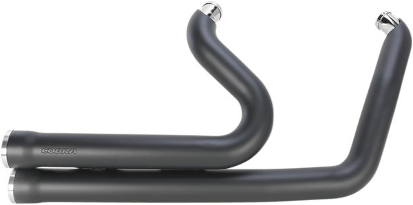 Cobra 6788B Speedster Exhaust with PowerPort and RacePro Tip - Black with Clear-Coated Machined Aluminum Tips - sxspowersports
