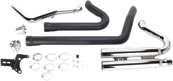 Cobra 6789B Speedster Exhaust with PowerPort and RacePro Tip - Black with Clear-Coated Machined Aluminum Tips - sxspowersports
