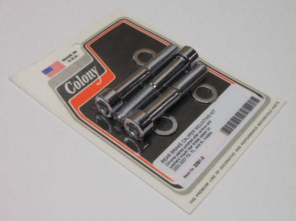 Colony 2081-3 Rear Brake Caliper Chrome Allen-Head Bolt Kit - sxspowersports