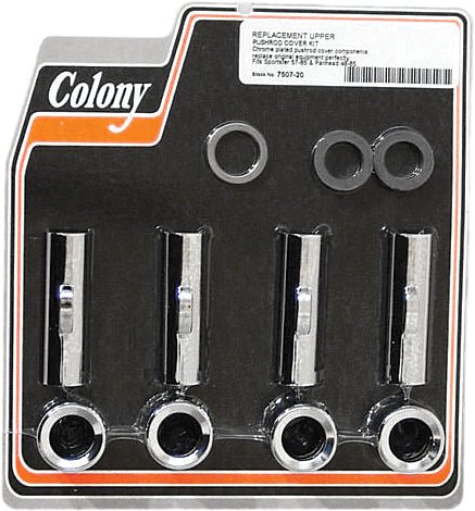 Colony 7507-20 Upper Pushrod Cover Set - 2 3/8in. Clips - sxspowersports