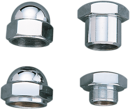Colony 7802-1 Stem Nut - Shouldered - Chrome - sxspowersports