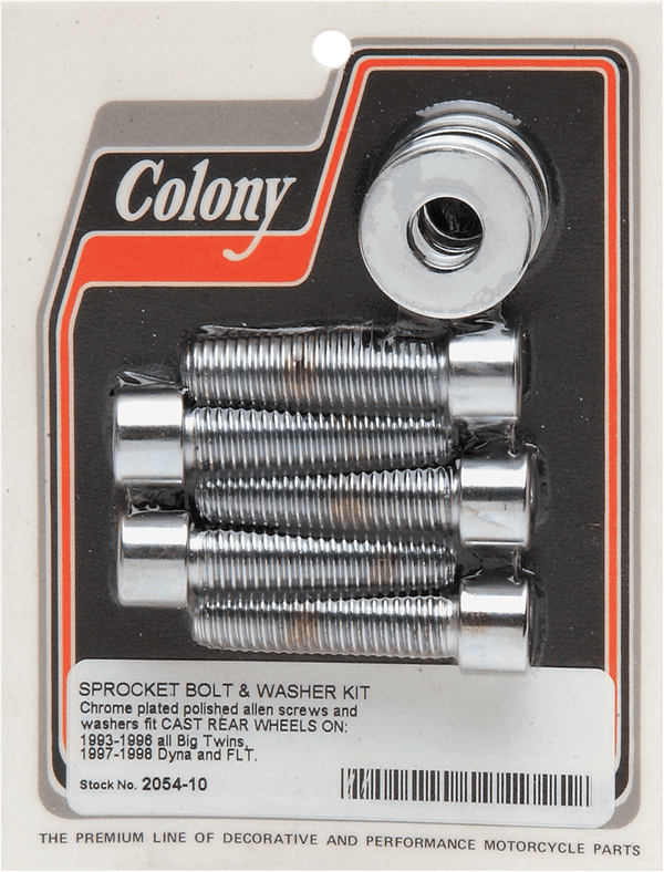 Colony 8834-10 Rear Sprocket and Pulley Hardware Kit - Allen Style - sxspowersports