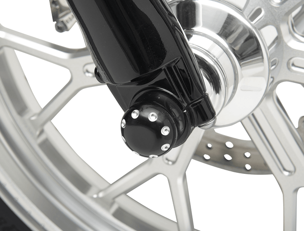 Covingtons C0010-B Axle Caps - Gloss Black Powdercoat - Front - sxspowersports