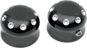 Covingtons C0010-B Axle Caps - Gloss Black Powdercoat - Front - sxspowersports