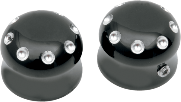 Covingtons C0010-B Axle Caps - Gloss Black Powdercoat - Front - sxspowersports