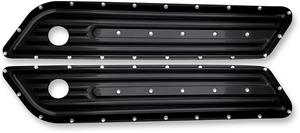 Covingtons C1010-C Saddlebag Hinge Covers - Dimpled - Chrome - sxspowersports