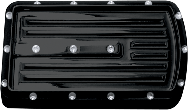 Covingtons C1042-B Finned Brake Pedal Pad - Gloss Black Powdercoat - sxspowersports